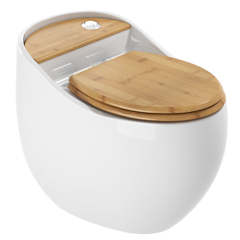 Contemporary Ceramic Flush Toilet One Piece Toilet Bowl for Bathroom Natural Clearhalo 'Bathroom Remodel & Bathroom Fixtures' 'Home Improvement' 'home_improvement' 'home_improvement_toilets' 'Toilets & Bidets' 'Toilets' 7087627