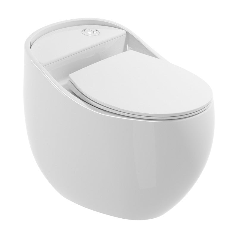 Contemporary Ceramic Flush Toilet One Piece Toilet Bowl for Bathroom White 12" Clearhalo 'Bathroom Remodel & Bathroom Fixtures' 'Home Improvement' 'home_improvement' 'home_improvement_toilets' 'Toilets & Bidets' 'Toilets' 7087641