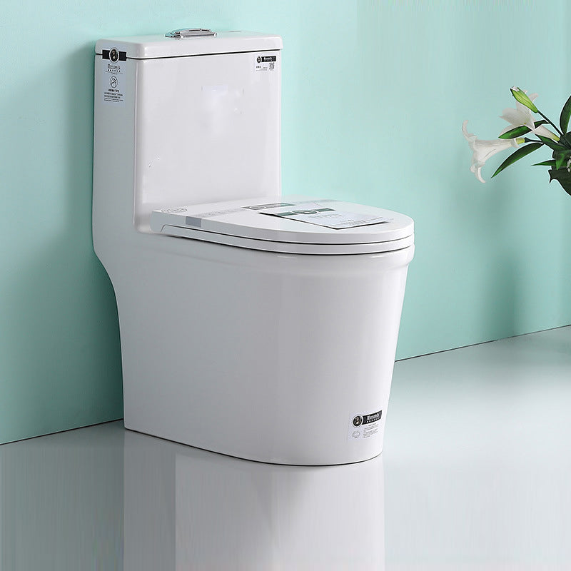 Traditional Ceramic Flush Toilet One Piece Toilet Bowl for Bathroom 15"L x 23"W x 29"H Clearhalo 'Bathroom Remodel & Bathroom Fixtures' 'Home Improvement' 'home_improvement' 'home_improvement_toilets' 'Toilets & Bidets' 'Toilets' 7087664