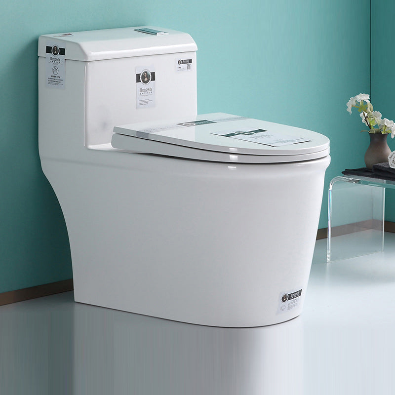 Traditional Ceramic Flush Toilet One Piece Toilet Bowl for Bathroom 15"L x 28"W x 26"H Clearhalo 'Bathroom Remodel & Bathroom Fixtures' 'Home Improvement' 'home_improvement' 'home_improvement_toilets' 'Toilets & Bidets' 'Toilets' 7087675