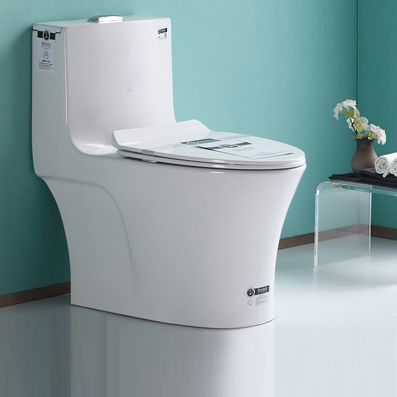 Traditional Ceramic Flush Toilet One Piece Toilet Bowl for Bathroom 15"L x 28"W x 30"H Clearhalo 'Bathroom Remodel & Bathroom Fixtures' 'Home Improvement' 'home_improvement' 'home_improvement_toilets' 'Toilets & Bidets' 'Toilets' 7087677