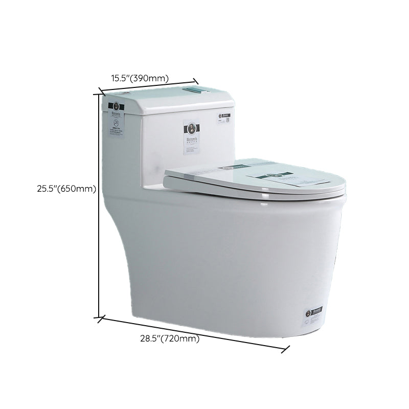 Traditional Ceramic Flush Toilet One Piece Toilet Bowl for Bathroom Clearhalo 'Bathroom Remodel & Bathroom Fixtures' 'Home Improvement' 'home_improvement' 'home_improvement_toilets' 'Toilets & Bidets' 'Toilets' 7087682