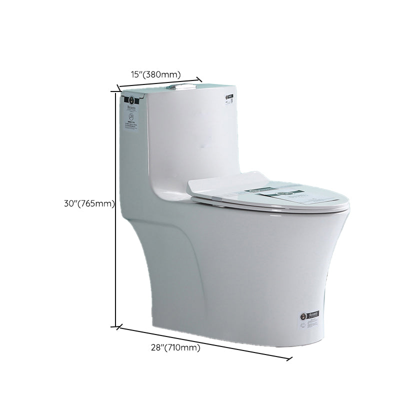 Traditional Ceramic Flush Toilet One Piece Toilet Bowl for Bathroom Clearhalo 'Bathroom Remodel & Bathroom Fixtures' 'Home Improvement' 'home_improvement' 'home_improvement_toilets' 'Toilets & Bidets' 'Toilets' 7087686