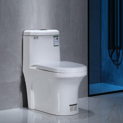 Modern Floor Mount Flush Toilet 1-Piece Urine Toilet with Seat for Washroom 14"L x 26"W x 30"H Toilet Only Clearhalo 'Bathroom Remodel & Bathroom Fixtures' 'Home Improvement' 'home_improvement' 'home_improvement_toilets' 'Toilets & Bidets' 'Toilets' 7087695