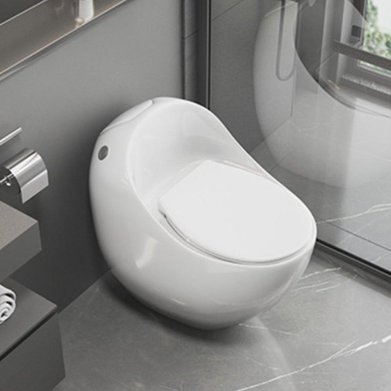 Contemporary Floor Mount Flush Toilet Siphon Jet Toilet Bowl for Washroom 19"L x 27"W x 26"H White 14" Clearhalo 'Bathroom Remodel & Bathroom Fixtures' 'Home Improvement' 'home_improvement' 'home_improvement_toilets' 'Toilets & Bidets' 'Toilets' 7087717