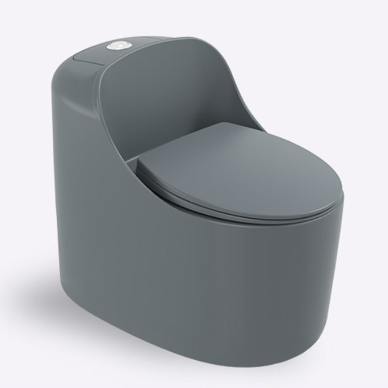 Modern Ceramic Flush Toilet Slow Close Seat Included Urine Toilet for Bathroom Grey Clearhalo 'Bathroom Remodel & Bathroom Fixtures' 'Home Improvement' 'home_improvement' 'home_improvement_toilets' 'Toilets & Bidets' 'Toilets' 7087738