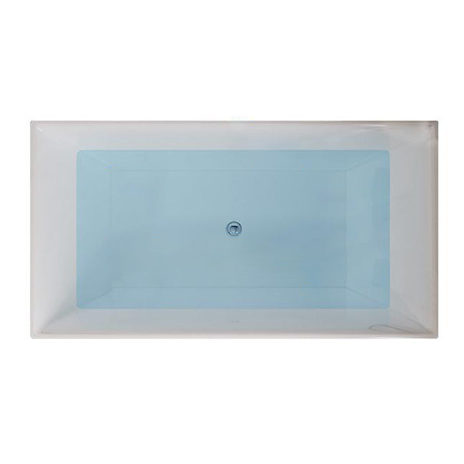 White Acrylic Bathtub Freestanding Soaking Rectangular Modern Bath Clearhalo 'Bathroom Remodel & Bathroom Fixtures' 'Bathtubs' 'Home Improvement' 'home_improvement' 'home_improvement_bathtubs' 'Showers & Bathtubs' 7088871