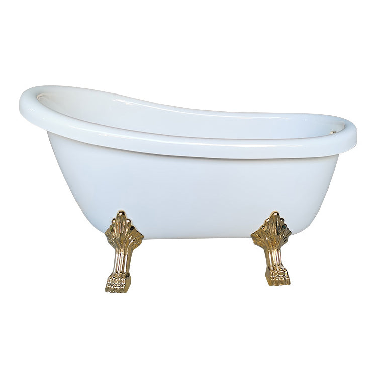 Freestanding Soaking Bath Antique Finish Modern Oval Bath Tub Gold Clearhalo 'Bathroom Remodel & Bathroom Fixtures' 'Bathtubs' 'Home Improvement' 'home_improvement' 'home_improvement_bathtubs' 'Showers & Bathtubs' 7088922
