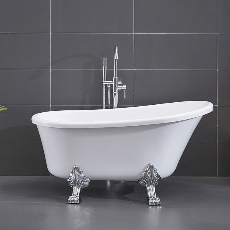 Freestanding Soaking Bath Antique Finish Modern Oval Bath Tub Clearhalo 'Bathroom Remodel & Bathroom Fixtures' 'Bathtubs' 'Home Improvement' 'home_improvement' 'home_improvement_bathtubs' 'Showers & Bathtubs' 7088923