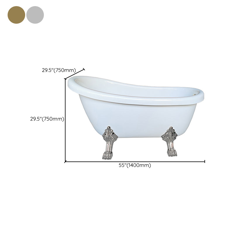 Freestanding Soaking Bath Antique Finish Modern Oval Bath Tub Clearhalo 'Bathroom Remodel & Bathroom Fixtures' 'Bathtubs' 'Home Improvement' 'home_improvement' 'home_improvement_bathtubs' 'Showers & Bathtubs' 7088936