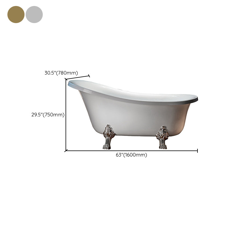 Freestanding Soaking Bath Antique Finish Modern Oval Bath Tub Clearhalo 'Bathroom Remodel & Bathroom Fixtures' 'Bathtubs' 'Home Improvement' 'home_improvement' 'home_improvement_bathtubs' 'Showers & Bathtubs' 7088939