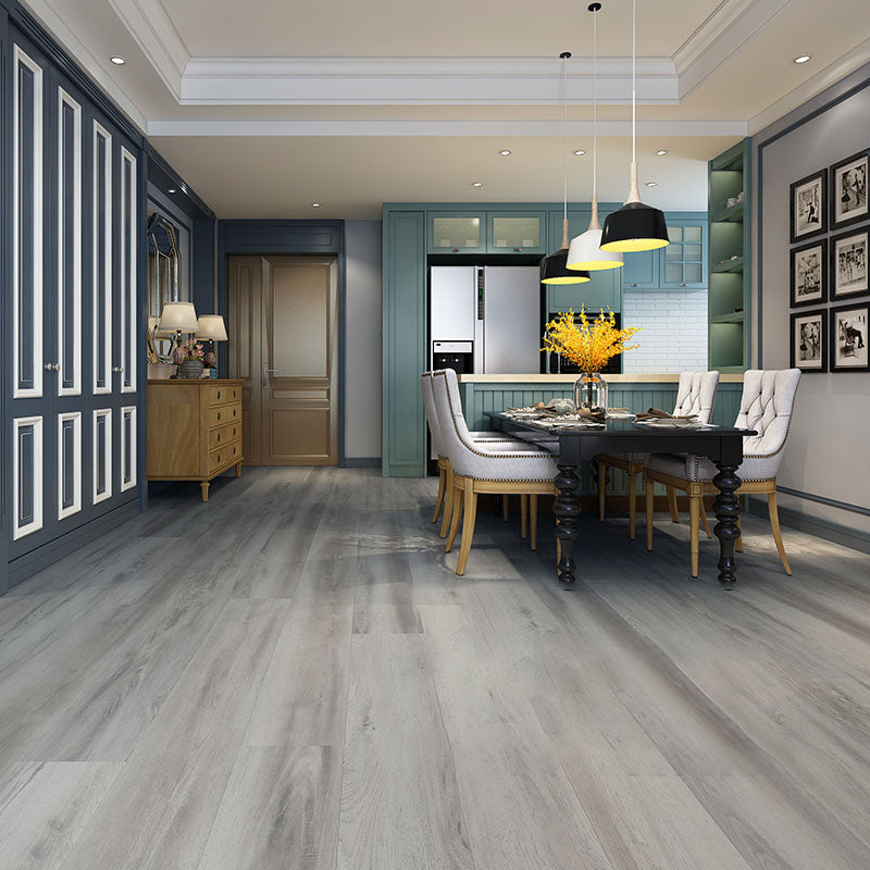 Rectangular Laminate Textured Wooden Waterproof Scratch Resistant Laminate Floor Grey Clearhalo 'Flooring 'Home Improvement' 'home_improvement' 'home_improvement_laminate_flooring' 'Laminate Flooring' 'laminate_flooring' Walls and Ceiling' 7097558