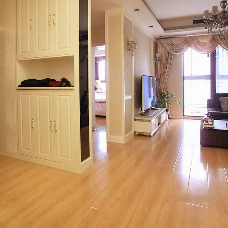 Wooden Laminate Rectangular Click Lock Scratch Resistant Waterproof Laminate Floor Teak Clearhalo 'Flooring 'Home Improvement' 'home_improvement' 'home_improvement_laminate_flooring' 'Laminate Flooring' 'laminate_flooring' Walls and Ceiling' 7097594