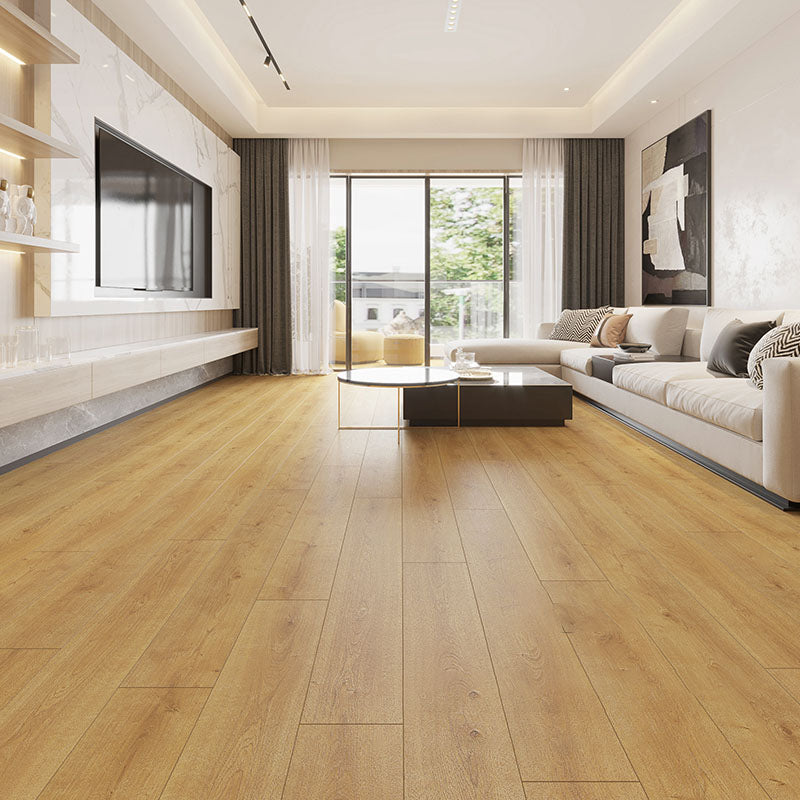 Wooden Laminate Rectangular Click Lock Scratch Resistant Waterproof Laminate Floor Light Walnut Clearhalo 'Flooring 'Home Improvement' 'home_improvement' 'home_improvement_laminate_flooring' 'Laminate Flooring' 'laminate_flooring' Walls and Ceiling' 7097602