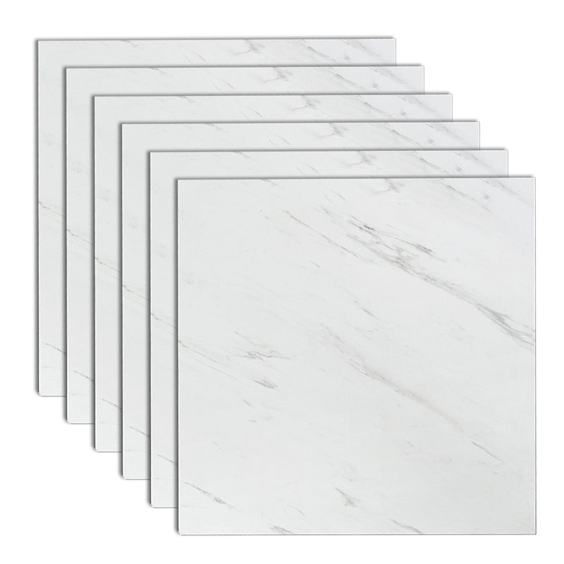 Square Laminate Floor Waterproof Click Lock Marble Pattern Modern Laminate Flooring White Marble Clearhalo 'Flooring 'Home Improvement' 'home_improvement' 'home_improvement_laminate_flooring' 'Laminate Flooring' 'laminate_flooring' Walls and Ceiling' 7097659