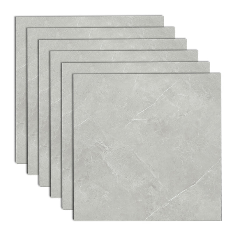 Square Laminate Floor Waterproof Click Lock Marble Pattern Modern Laminate Flooring Silver Gray Clearhalo 'Flooring 'Home Improvement' 'home_improvement' 'home_improvement_laminate_flooring' 'Laminate Flooring' 'laminate_flooring' Walls and Ceiling' 7097667