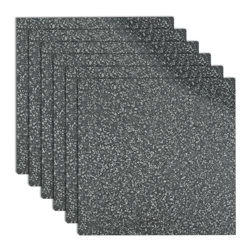 Square Laminate Floor Waterproof Click Lock Marble Pattern Modern Laminate Flooring Dark Gray Clearhalo 'Flooring 'Home Improvement' 'home_improvement' 'home_improvement_laminate_flooring' 'Laminate Flooring' 'laminate_flooring' Walls and Ceiling' 7097670