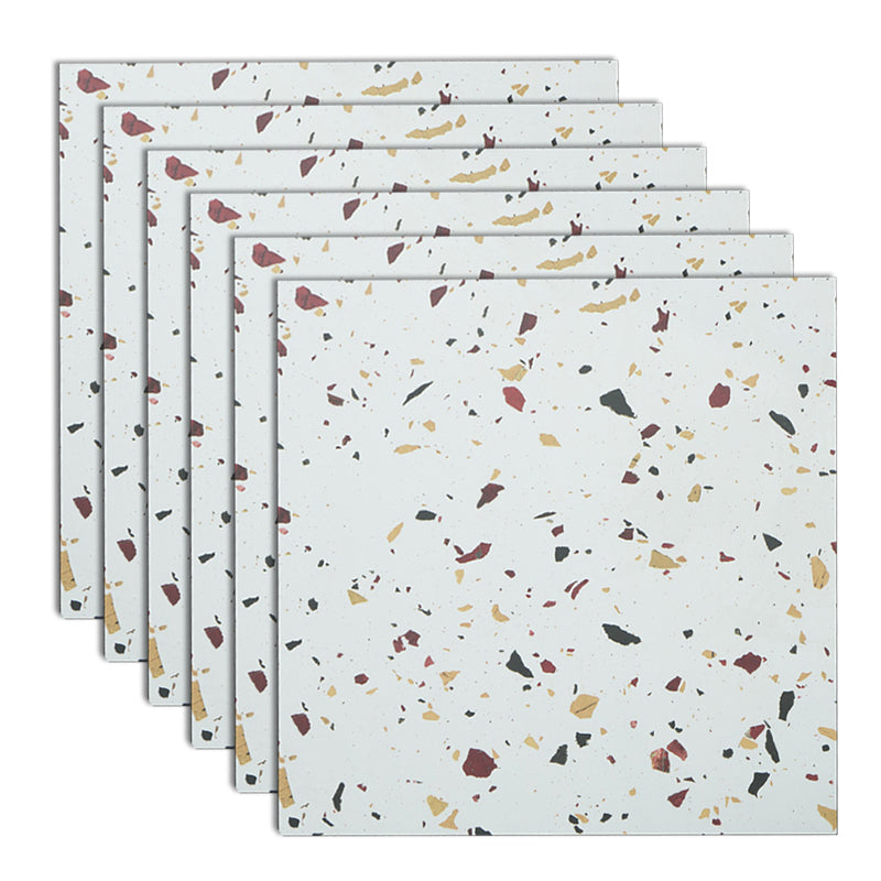 Square Laminate Floor Waterproof Click Lock Marble Pattern Modern Laminate Flooring White Black Clearhalo 'Flooring 'Home Improvement' 'home_improvement' 'home_improvement_laminate_flooring' 'Laminate Flooring' 'laminate_flooring' Walls and Ceiling' 7097671