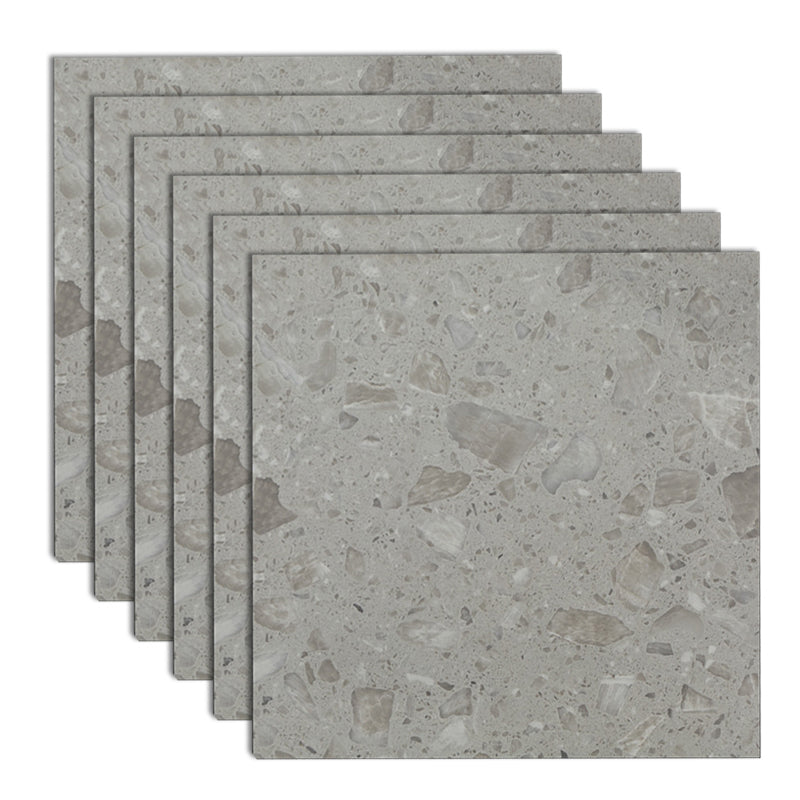 Square Laminate Floor Waterproof Click Lock Marble Pattern Modern Laminate Flooring Silver-Black Clearhalo 'Flooring 'Home Improvement' 'home_improvement' 'home_improvement_laminate_flooring' 'Laminate Flooring' 'laminate_flooring' Walls and Ceiling' 7097680