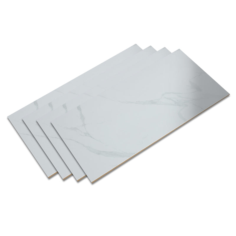 Laminate Indoor Scratch Resistant Wooden Marble Printed Click Lock Laminate Flooring White Gray Clearhalo 'Flooring 'Home Improvement' 'home_improvement' 'home_improvement_laminate_flooring' 'Laminate Flooring' 'laminate_flooring' Walls and Ceiling' 7097725