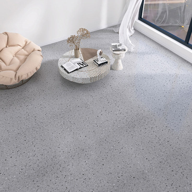 PVC Flooring Smooth Peel and Stick Waterproof Square Vinyl Flooring for Living Room Light Heather Gray Clearhalo 'Flooring 'Home Improvement' 'home_improvement' 'home_improvement_vinyl_flooring' 'Vinyl Flooring' 'vinyl_flooring' Walls and Ceiling' 7098095