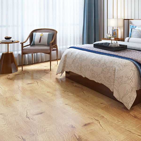 Rectangle PVC Flooring Peel and Stick Wood Look Smooth Vinyl Flooring Light Yellow Clearhalo 'Flooring 'Home Improvement' 'home_improvement' 'home_improvement_vinyl_flooring' 'Vinyl Flooring' 'vinyl_flooring' Walls and Ceiling' 7098132