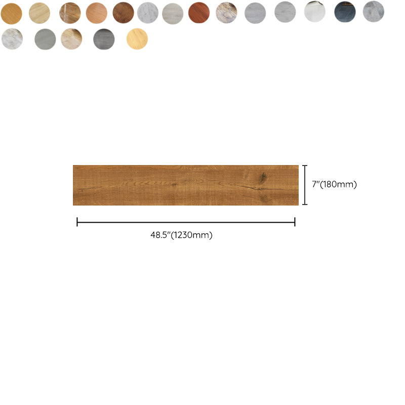 Rectangle PVC Flooring Peel and Stick Wood Look Smooth Vinyl Flooring ...