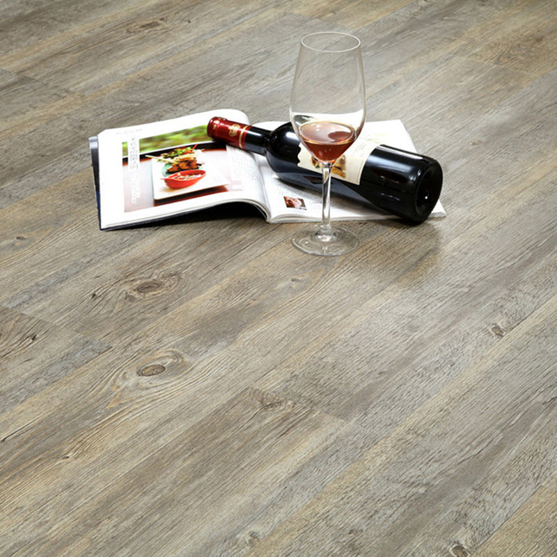 PVC Flooring Peel and Stick Smooth Wood Look Rectangle Vinyl Flooring Brown Grey Clearhalo 'Flooring 'Home Improvement' 'home_improvement' 'home_improvement_vinyl_flooring' 'Vinyl Flooring' 'vinyl_flooring' Walls and Ceiling' 7098172