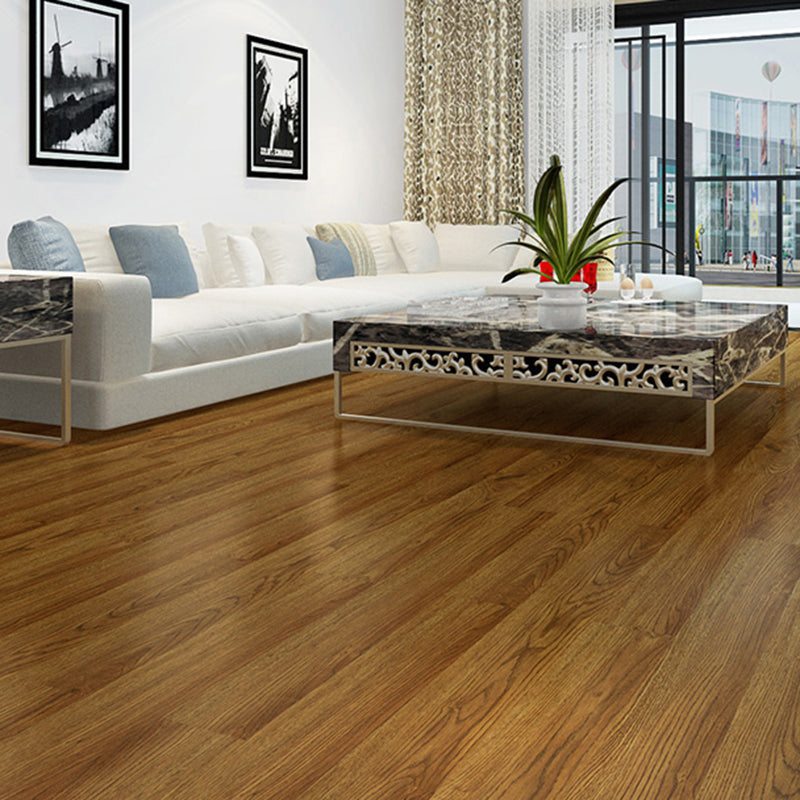 Rectangle PVC Flooring Peel and Stick Smooth Wood Look Vinyl Flooring Yellow-Brown Clearhalo 'Flooring 'Home Improvement' 'home_improvement' 'home_improvement_vinyl_flooring' 'Vinyl Flooring' 'vinyl_flooring' Walls and Ceiling' 7098210