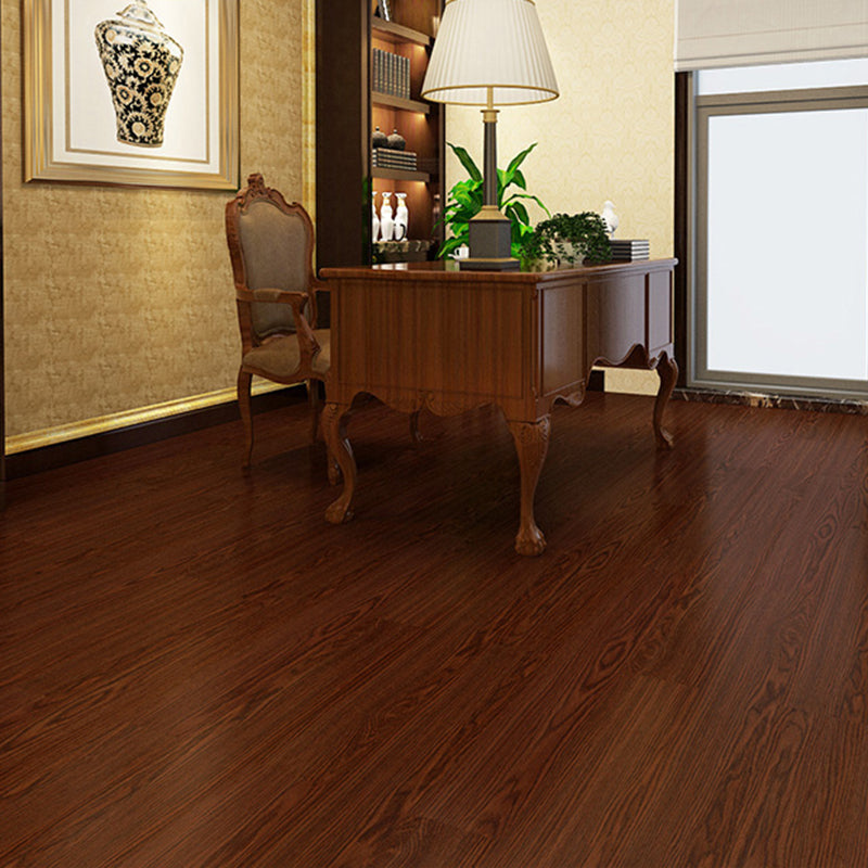 Rectangle PVC Flooring Peel and Stick Smooth Wood Look Vinyl Flooring Red Brown Clearhalo 'Flooring 'Home Improvement' 'home_improvement' 'home_improvement_vinyl_flooring' 'Vinyl Flooring' 'vinyl_flooring' Walls and Ceiling' 7098222