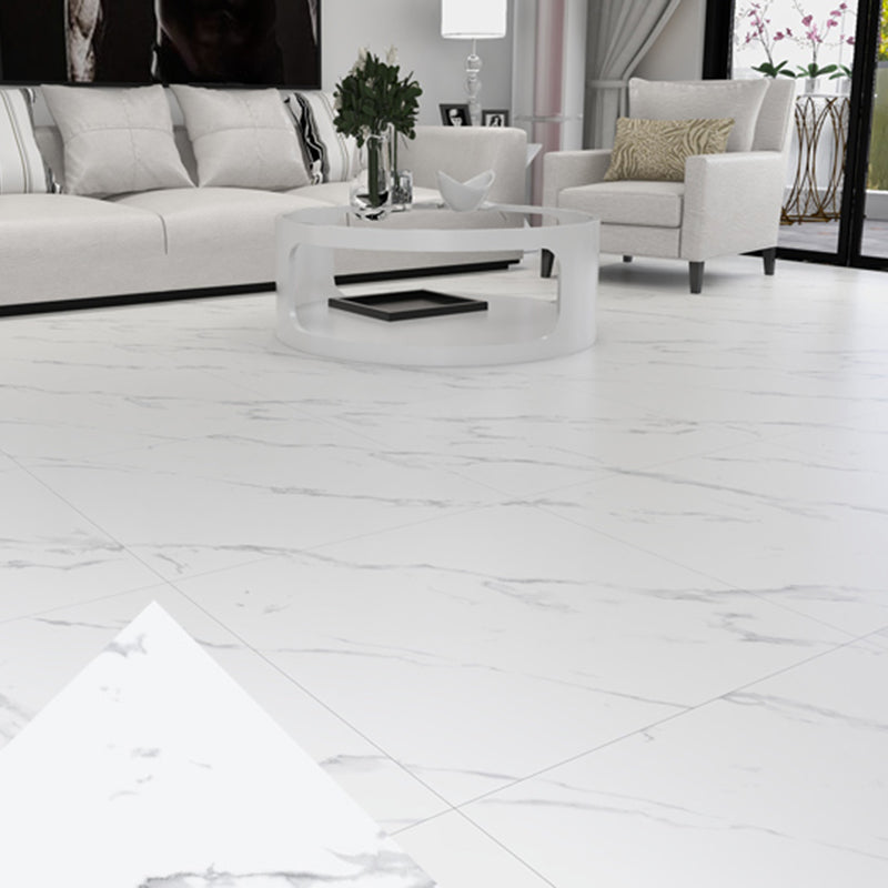 Peel and Stick PVC Flooring Low Gloss Imitation Marble Waterproof Square Vinyl Flooring Light Gray Clearhalo 'Flooring 'Home Improvement' 'home_improvement' 'home_improvement_vinyl_flooring' 'Vinyl Flooring' 'vinyl_flooring' Walls and Ceiling' 7098260