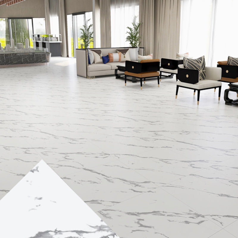 Peel and Stick PVC Flooring Low Gloss Imitation Marble Waterproof Square Vinyl Flooring White-Gray Clearhalo 'Flooring 'Home Improvement' 'home_improvement' 'home_improvement_vinyl_flooring' 'Vinyl Flooring' 'vinyl_flooring' Walls and Ceiling' 7098262