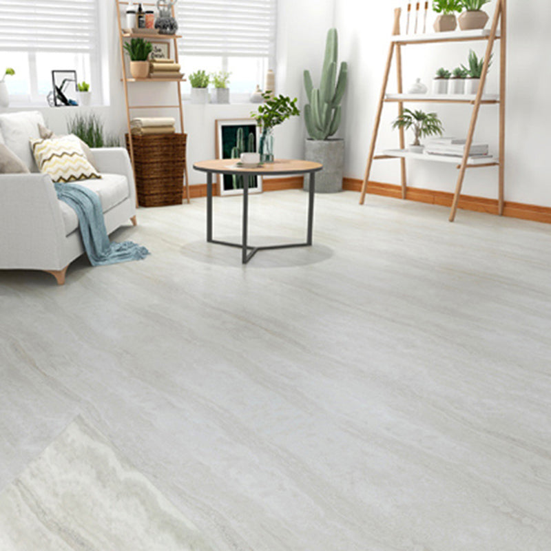 Peel and Stick PVC Flooring Low Gloss Imitation Marble Waterproof Square Vinyl Flooring Off-White Clearhalo 'Flooring 'Home Improvement' 'home_improvement' 'home_improvement_vinyl_flooring' 'Vinyl Flooring' 'vinyl_flooring' Walls and Ceiling' 7098283