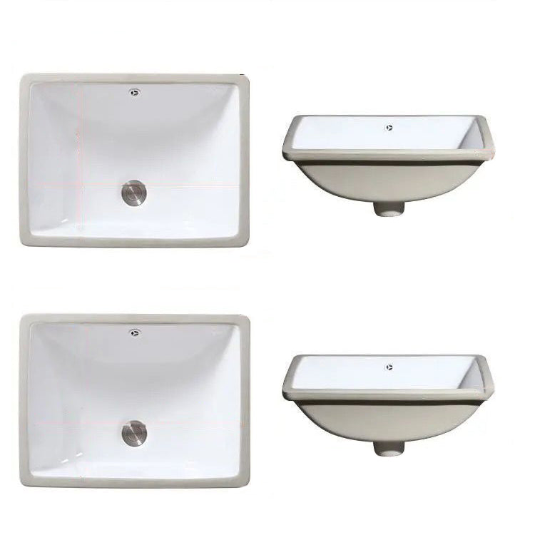 Modern Undermount Vanity Sink Oval Porcelain with Pop-Up Drain Bathroom Sink Clearhalo 'Bathroom Remodel & Bathroom Fixtures' 'Bathroom Sinks & Faucet Components' 'Bathroom Sinks' 'bathroom_sink' 'Home Improvement' 'home_improvement' 'home_improvement_bathroom_sink' 7098381
