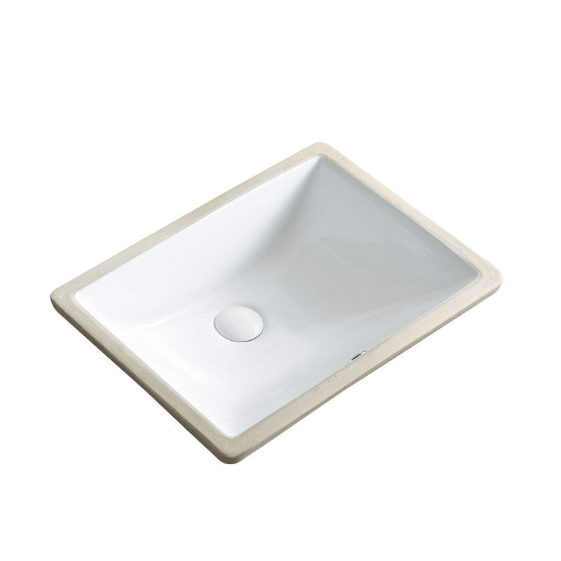 Rectangular and Oval Vessel Sink with No Craftsmanship Basin Sink(Not Including Faucet) Clearhalo 'Bathroom Remodel & Bathroom Fixtures' 'Bathroom Sinks & Faucet Components' 'Bathroom Sinks' 'bathroom_sink' 'Home Improvement' 'home_improvement' 'home_improvement_bathroom_sink' 7098470