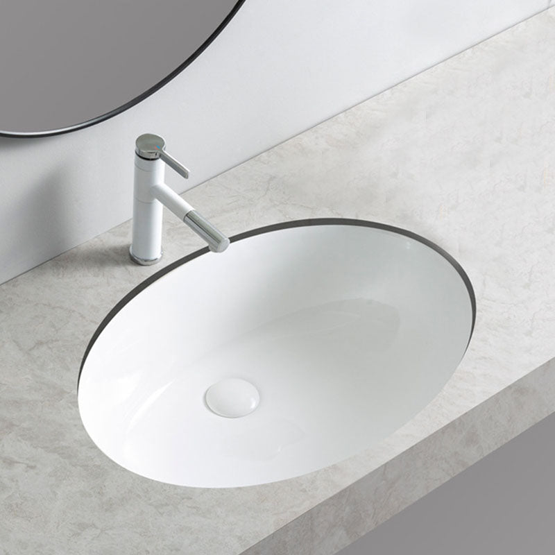 Rectangular and Oval Vessel Sink with No Craftsmanship Basin Sink(Not Including Faucet) Clearhalo 'Bathroom Remodel & Bathroom Fixtures' 'Bathroom Sinks & Faucet Components' 'Bathroom Sinks' 'bathroom_sink' 'Home Improvement' 'home_improvement' 'home_improvement_bathroom_sink' 7098476