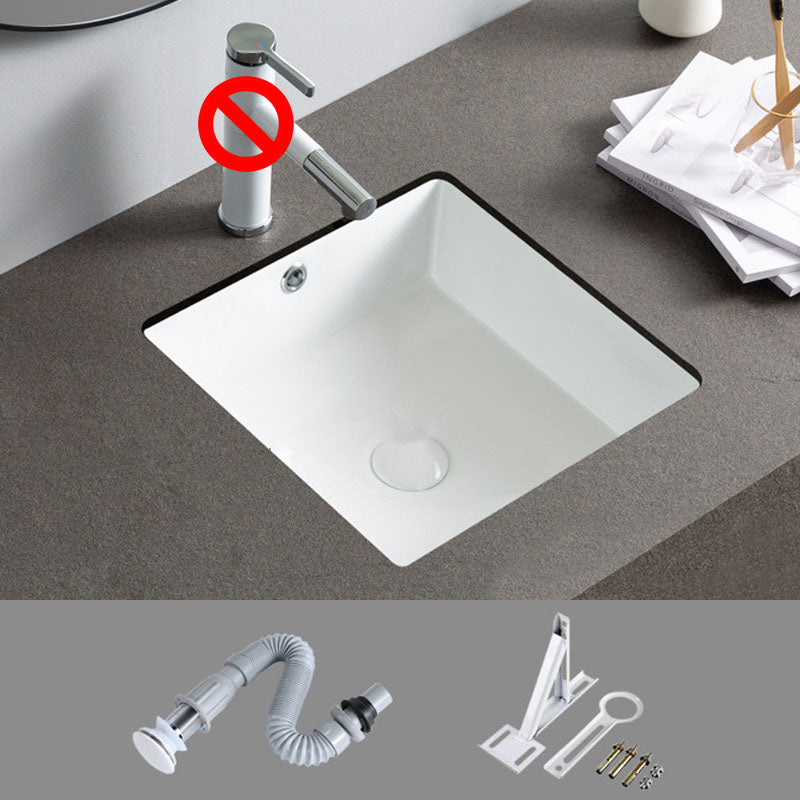 Rectangular and Oval Vessel Sink with No Craftsmanship Basin Sink(Not Including Faucet) 16"L x 16"W x 7"H Clearhalo 'Bathroom Remodel & Bathroom Fixtures' 'Bathroom Sinks & Faucet Components' 'Bathroom Sinks' 'bathroom_sink' 'Home Improvement' 'home_improvement' 'home_improvement_bathroom_sink' 7098481