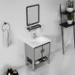 Free Standing Modern Vanity Set Drawer Faucet Ceramic Sink Vanity with Mirror Clearhalo 'Bathroom Remodel & Bathroom Fixtures' 'Bathroom Vanities' 'bathroom_vanities' 'Home Improvement' 'home_improvement' 'home_improvement_bathroom_vanities' 7098509