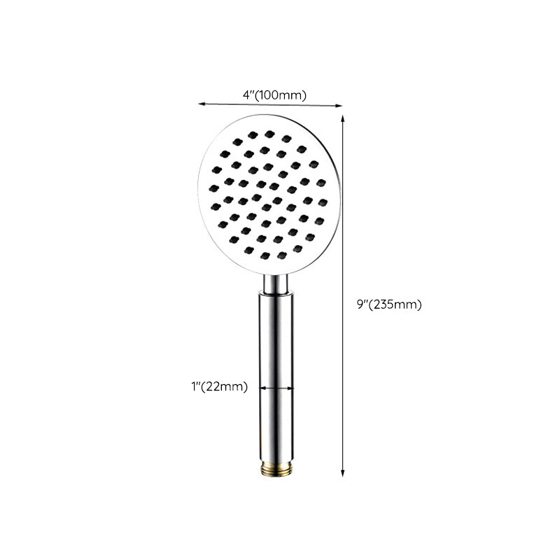 Round Shower Head Stainless Steel 3 Sprays Wall-Mounted Handheld Shower Head Clearhalo 'Bathroom Remodel & Bathroom Fixtures' 'Home Improvement' 'home_improvement' 'home_improvement_shower_heads' 'Shower Heads' 'shower_heads' 'Showers & Bathtubs Plumbing' 'Showers & Bathtubs' 7098601