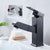 Contemporary Bathroom Faucet Brass Lever Handle Pull-out Sink Faucet Black Pulling Clearhalo 'Bathroom Remodel & Bathroom Fixtures' 'Bathroom Sink Faucets' 'Bathroom Sinks & Faucet Components' 'bathroom_sink_faucets' 'Home Improvement' 'home_improvement' 'home_improvement_bathroom_sink_faucets' 7098603