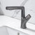 Modern Sink Faucet Lifting Rotary Handle Brass Bathroom Faucet Black Clearhalo 'Bathroom Remodel & Bathroom Fixtures' 'Bathroom Sink Faucets' 'Bathroom Sinks & Faucet Components' 'bathroom_sink_faucets' 'Home Improvement' 'home_improvement' 'home_improvement_bathroom_sink_faucets' 7098628
