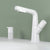 Modern Faucet Rotary Handle Pull-out Lifting Single Hole Faucet White Drain Not Included Clearhalo 'Bathroom Remodel & Bathroom Fixtures' 'Bathroom Sink Faucets' 'Bathroom Sinks & Faucet Components' 'bathroom_sink_faucets' 'Home Improvement' 'home_improvement' 'home_improvement_bathroom_sink_faucets' 7098702