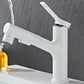 Modern Sink Faucet Lever Handle Pull-out Brass Single Hole Bathroom Sink Clearhalo 'Bathroom Remodel & Bathroom Fixtures' 'Bathroom Sink Faucets' 'Bathroom Sinks & Faucet Components' 'bathroom_sink_faucets' 'Home Improvement' 'home_improvement' 'home_improvement_bathroom_sink_faucets' 7098711
