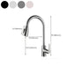 Kitchen Bar Faucet 304 Stainless Steel Swivel Spout with Pull Out Sprayer Clearhalo 'Home Improvement' 'home_improvement' 'home_improvement_kitchen_faucets' 'Kitchen Faucets' 'Kitchen Remodel & Kitchen Fixtures' 'Kitchen Sinks & Faucet Components' 'kitchen_faucets' 7098850