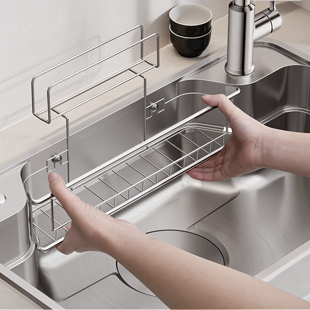 Contemporary Style Kitchen Sink Rectangle Shape Kitchen Sink with Single Bowl Clearhalo 'Home Improvement' 'home_improvement' 'home_improvement_kitchen_sinks' 'Kitchen Remodel & Kitchen Fixtures' 'Kitchen Sinks & Faucet Components' 'Kitchen Sinks' 'kitchen_sinks' 7098898