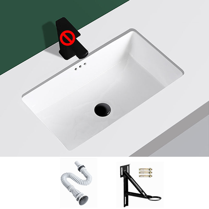 Modern Undermount Vanity Sink Rectangular Porcelain with Overflow Vessel Sink Unavailiable Sink Clearhalo 'Bathroom Remodel & Bathroom Fixtures' 'Bathroom Sinks & Faucet Components' 'Bathroom Sinks' 'bathroom_sink' 'Home Improvement' 'home_improvement' 'home_improvement_bathroom_sink' 7098918