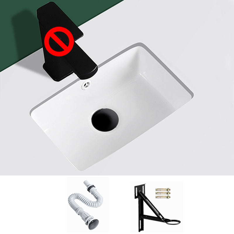 Modern Undermount Vanity Sink Rectangular Porcelain with Overflow Vessel Sink Unavailiable Sink Clearhalo 'Bathroom Remodel & Bathroom Fixtures' 'Bathroom Sinks & Faucet Components' 'Bathroom Sinks' 'bathroom_sink' 'Home Improvement' 'home_improvement' 'home_improvement_bathroom_sink' 7098921