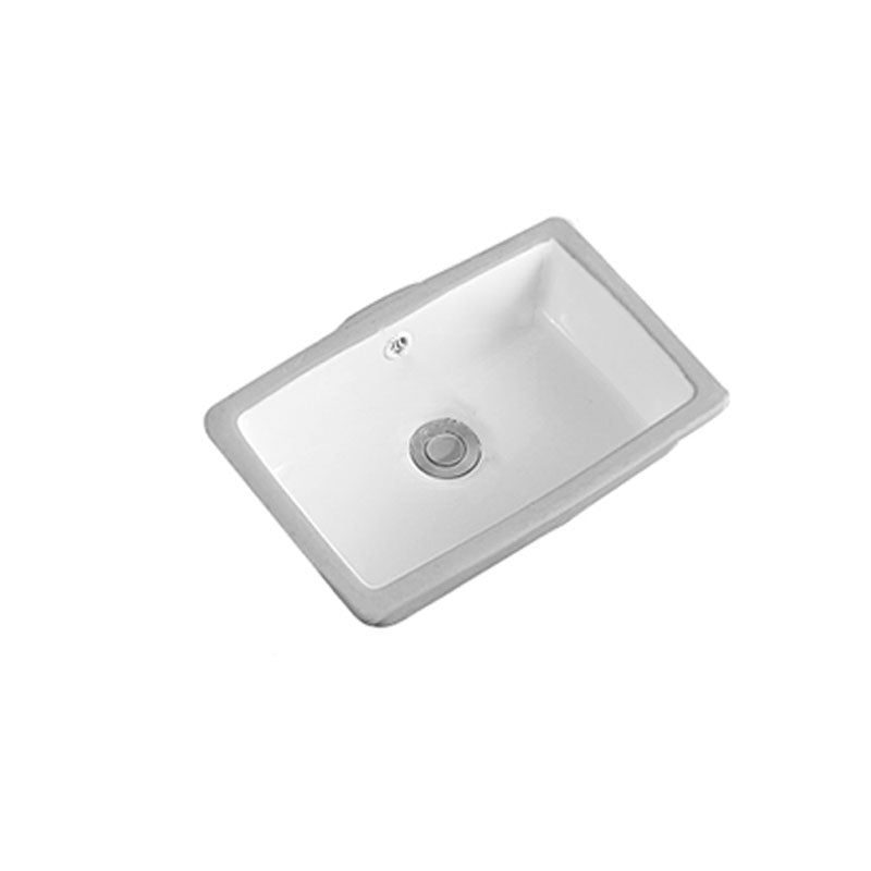 Modern Undermount Vanity Sink Rectangular Porcelain with Overflow Vessel Sink Clearhalo 'Bathroom Remodel & Bathroom Fixtures' 'Bathroom Sinks & Faucet Components' 'Bathroom Sinks' 'bathroom_sink' 'Home Improvement' 'home_improvement' 'home_improvement_bathroom_sink' 7098926