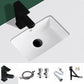 Modern Undermount Vanity Sink Rectangular Porcelain with Overflow Vessel Sink Square Pulling Faucet Sink with Faucet Clearhalo 'Bathroom Remodel & Bathroom Fixtures' 'Bathroom Sinks & Faucet Components' 'Bathroom Sinks' 'bathroom_sink' 'Home Improvement' 'home_improvement' 'home_improvement_bathroom_sink' 7098933