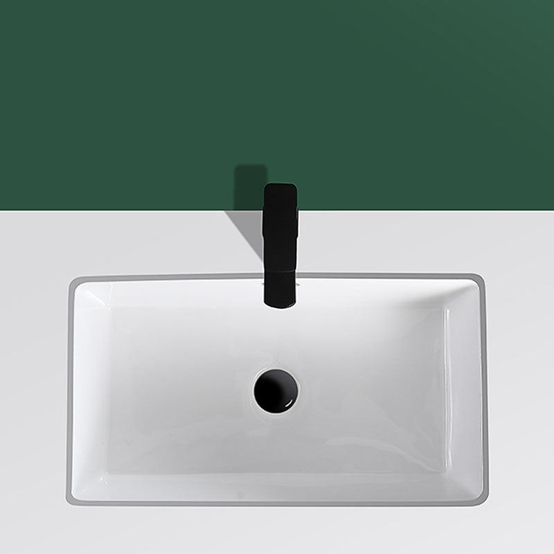 Modern Undermount Vanity Sink Rectangular Porcelain with Overflow Vessel Sink Clearhalo 'Bathroom Remodel & Bathroom Fixtures' 'Bathroom Sinks & Faucet Components' 'Bathroom Sinks' 'bathroom_sink' 'Home Improvement' 'home_improvement' 'home_improvement_bathroom_sink' 7098934